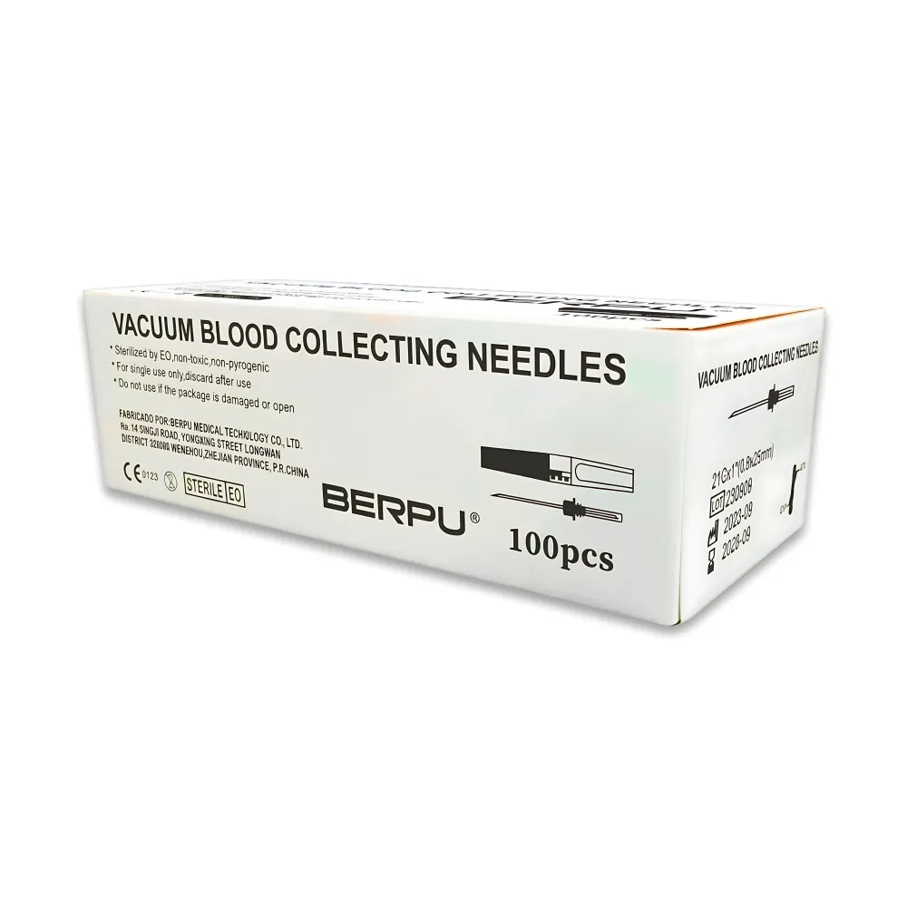 Aguja para Extracción al Vacío 21G BERPU x 100 | Labortech