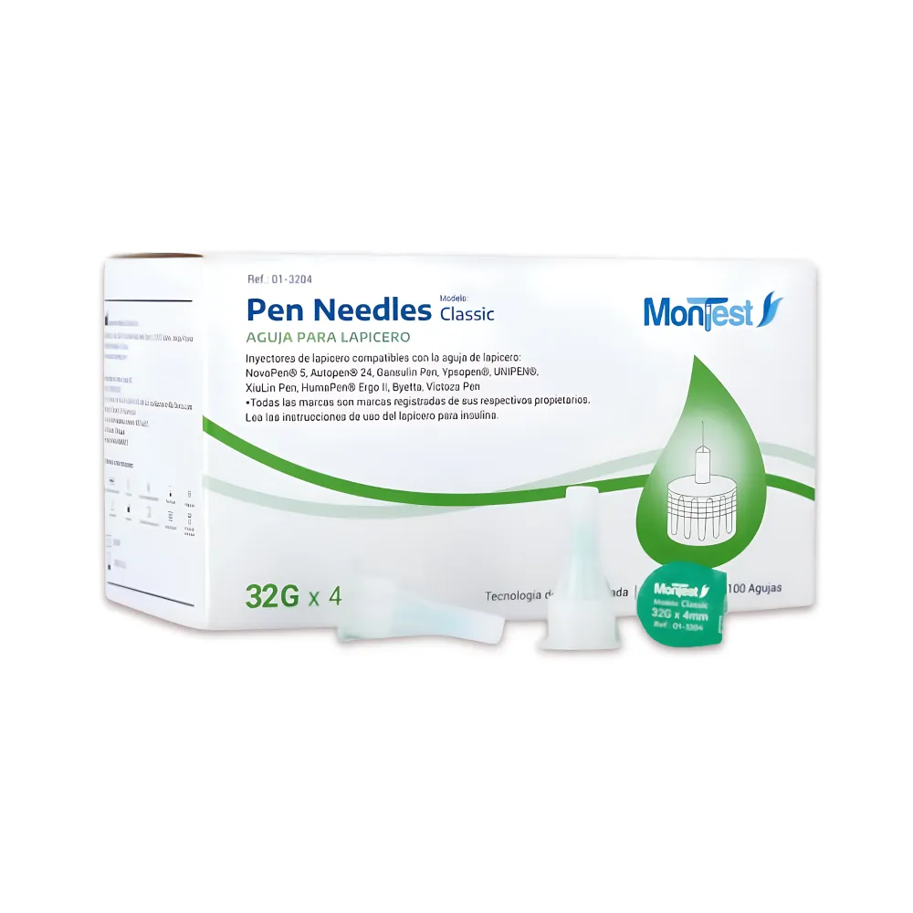 Aguja para Insulina 32G x 4 mm MONTEST | Labortech